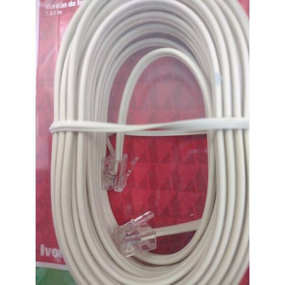 Telephone Line Cord ACE Hardware 25ft with Modular Plugs Line Cord - Picture 7 of 13